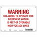 Safety Sign 7 in x 10 in Polyethylene