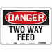 Safety Sign 10 in x 14 in Aluminum