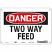 Safety Sign 7 in x 10 in Aluminum