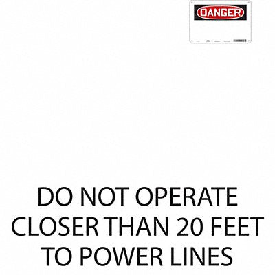 Safety Sign 7 in x 10 in Aluminum