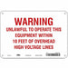 Electrical Sign 7 in x 10 in Aluminum