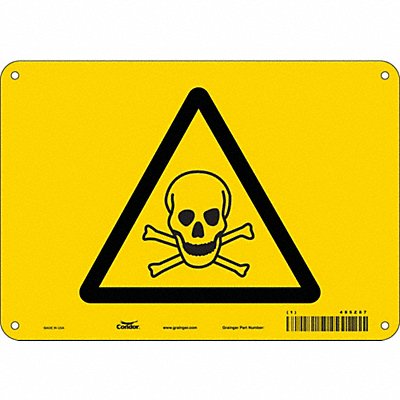 Safety Sign 7 in x 10 in Aluminum