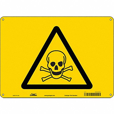 Safety Sign 10 in x 14 in Aluminum