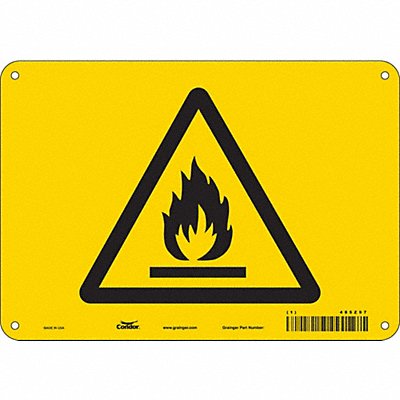 Safety Sign 7 in x 10 in Aluminum