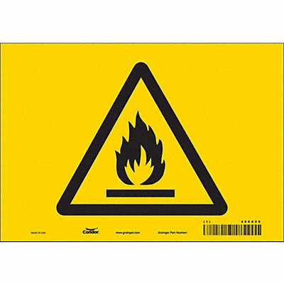 Safety Sign 7 inx10 in Vinyl