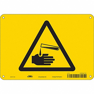 Safety Sign 7 inx10 in Polyethylene