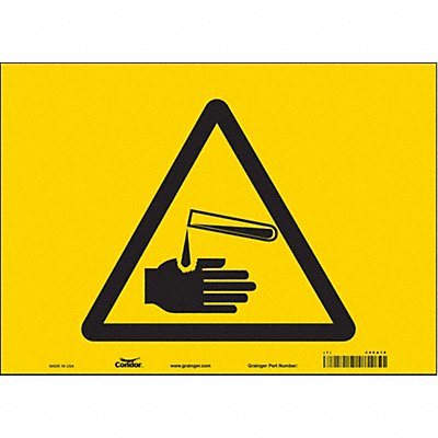 Safety Sign 10 inx14 in Vinyl