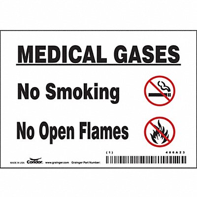 J8166 Safety Sign 3 1/2 inx5 in Vinyl