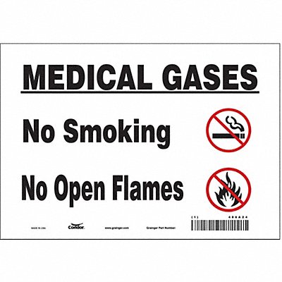 J8166 Safety Sign 7 inx10 in Vinyl