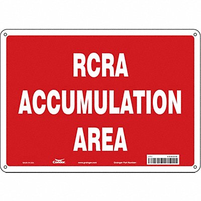 Safety Sign 10 inx14 in Polyethylene