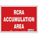 Safety Sign 10 inx14 in Polyethylene