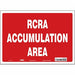 Safety Sign 10 inx14 in Vinyl