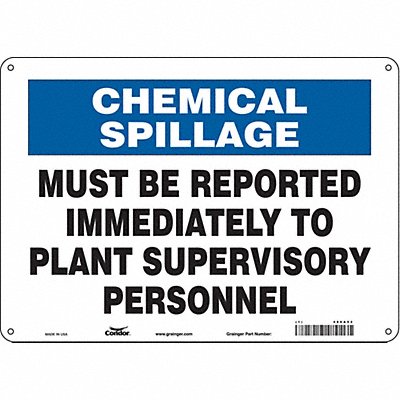 Safety Sign 10 inx14 in Aluminum