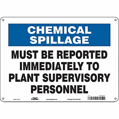 Safety Sign 10 inx14 in Polyethylene