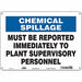 Safety Sign 10 inx14 in Polyethylene