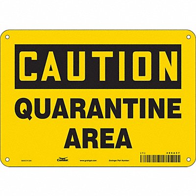 Safety Sign 7 in x 10 in Aluminum