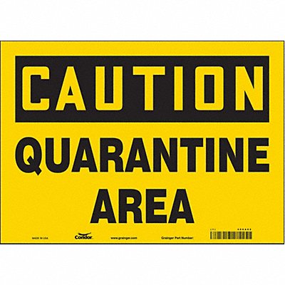 Safety Sign 10 in x 14 in Vinyl