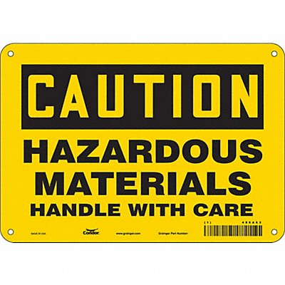 Safety Sign 7 in x 10 in Aluminum