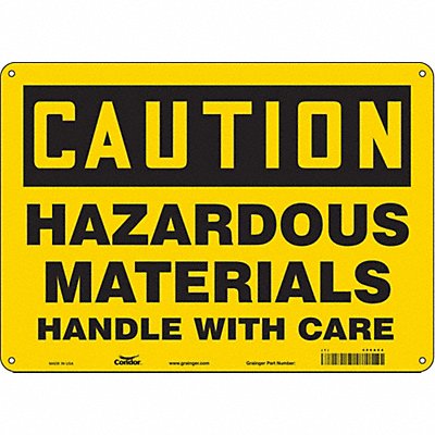 Safety Sign 10 in x 14 in Aluminum