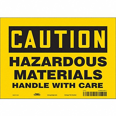 Safety Sign 7 in x 10 in Vinyl