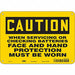 Safety Sign 7 in x 10 in Aluminum