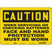 Safety Sign 10 in x 14 in Aluminum