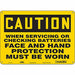 Safety Sign 10 inx14 in Polyethylene