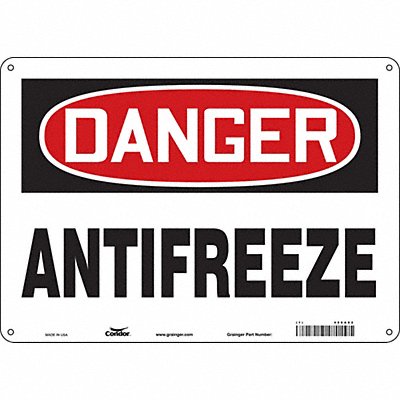 Safety Sign 10 inx14 in Aluminum