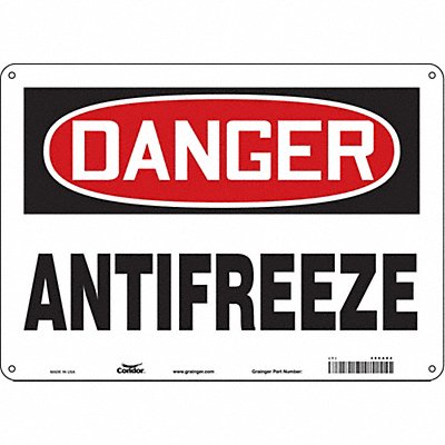 Safety Sign 10 inx14 in Polyethylene