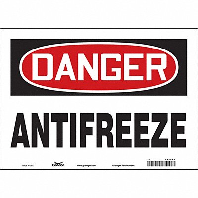 Safety Sign 10 in x 14 in Vinyl
