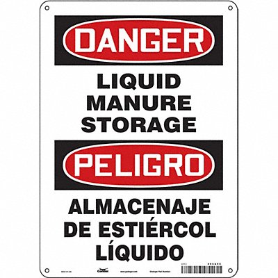 Safety Sign 14 in x 10 in Aluminum