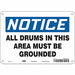 Safety Sign 7 in x 10 in Polyethylene