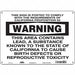 J8488 Safety Sign 10 inx14 in Polyethylene