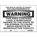 J8488 Safety Sign 10 inx14 in Vinyl