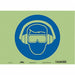 Safety Sign 10 inx14 in Glow Vinyl