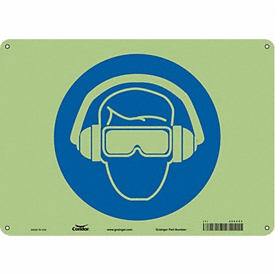 Safety Sign 10 in x 14 in Polyethylene