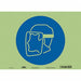 Safety Sign 10 in x 14 in Glow Vinyl