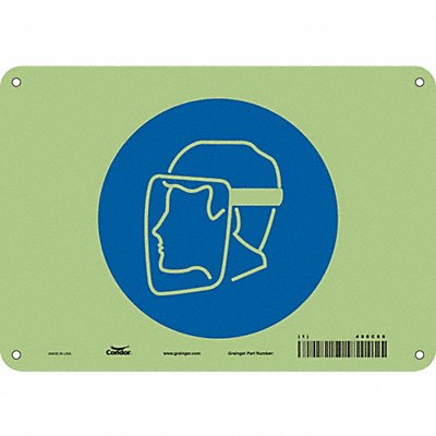 Safety Sign 7 in x 10 in Polyethylene