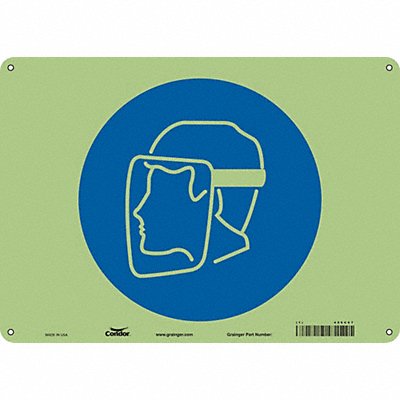 Safety Sign 10 in x 14 in Polyethylene
