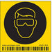 Safety Sign 2 1/4 inx2 1/4 in Vinyl