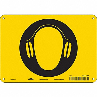 Safety Sign 7 in x 10 in Aluminum