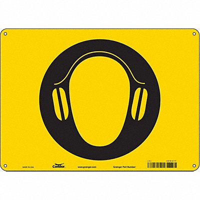 Safety Sign 10 in x 14 in Aluminum