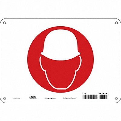 Safety Sign 7 in x 10 in Aluminum