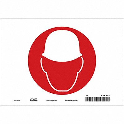 Safety Sign 7 in x 10 in Vinyl