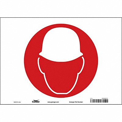 Safety Sign 10 in x 14 in Vinyl