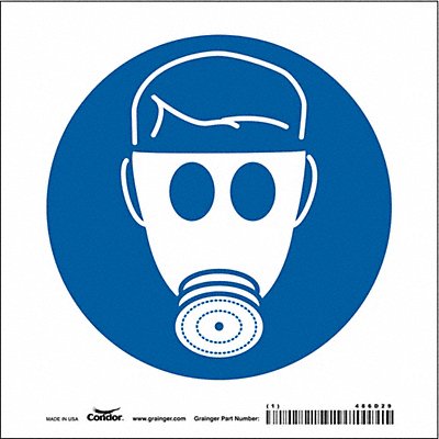 Safety Sign 7 in x 7 in Vinyl