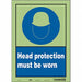 Safety Sign 14 inx10 in Glow Vinyl