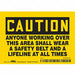 Safety Sign 3.5in x 5in Vinyl