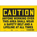 Safety Sign 7 inx10 in Vinyl