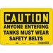 Safety Sign 7 in x 10 in Aluminum